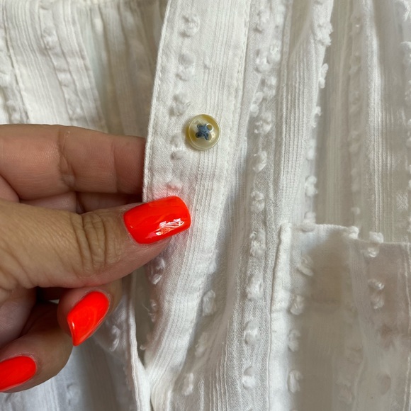 ANTHROPOLOGIE AKEMI + KIN White Tunic Top medium - Picture 4 of 9